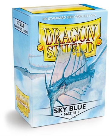 Dragon Shield  - Matte Sky Blue Sleeves - Standard Sleeves (100 stk) - Plastiklommer